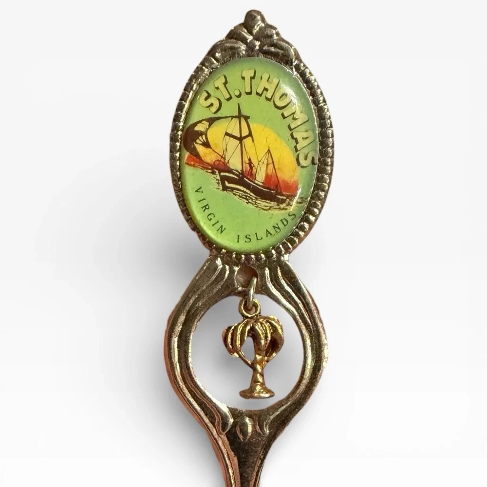 St. Thomas, Virgin Islands - Vintage Souvenir Spoon Collectible‎